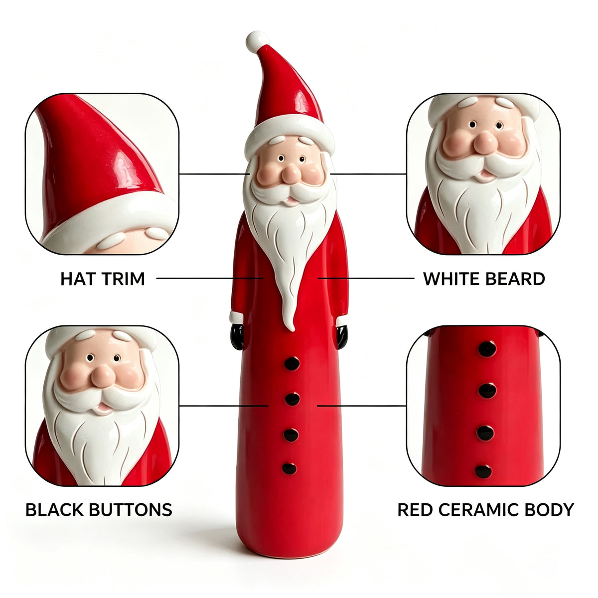 Christmas Snowman Figurine, Resin Snowman Statue for Indoor Home Holiday Decoration
