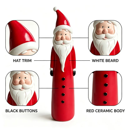 Christmas Snowman Figurine, Resin Snowman Statue for Indoor Home Holiday Decoration