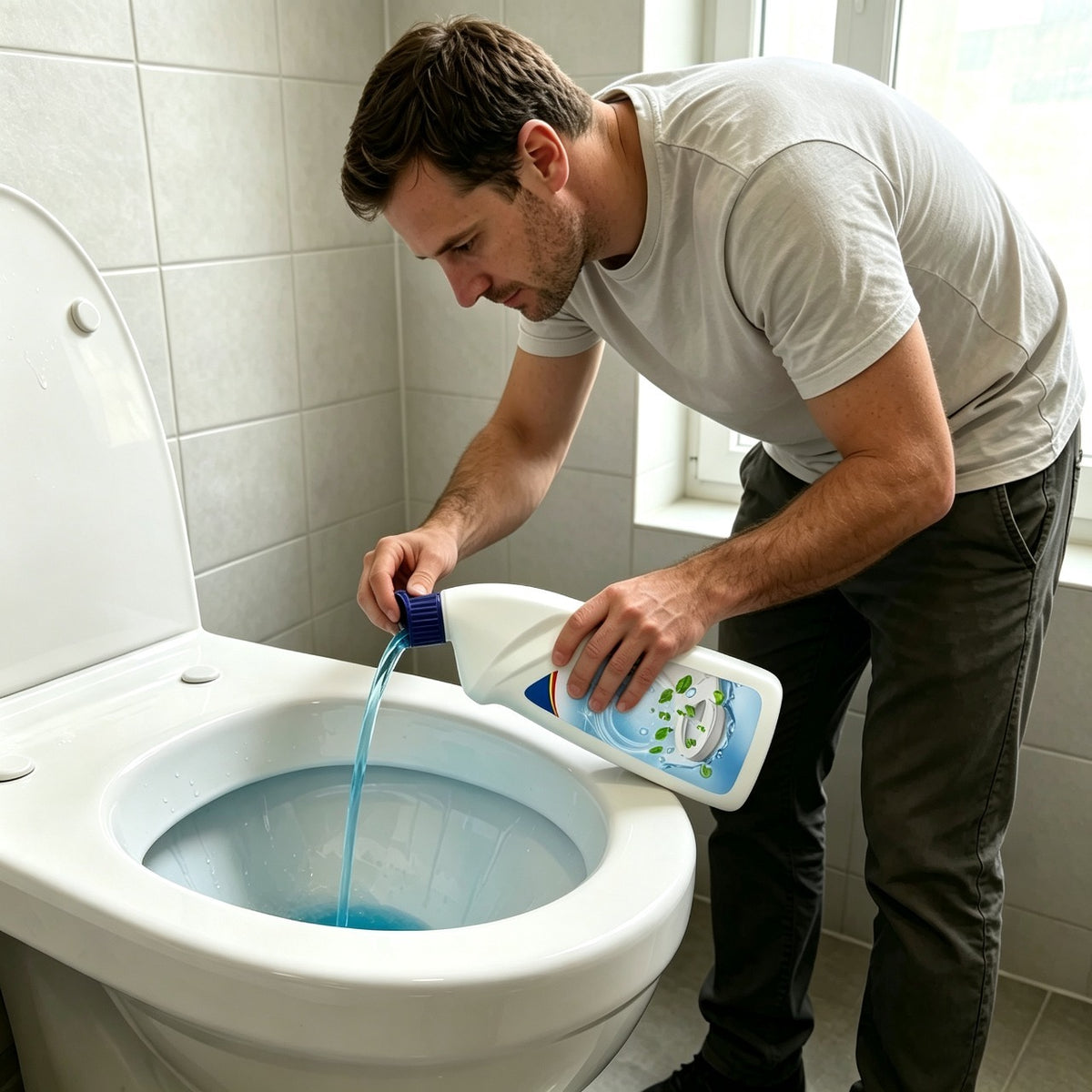 Powerful Toilet Bowl Cleaner for Limescale, Urine Stain and Odor Removal